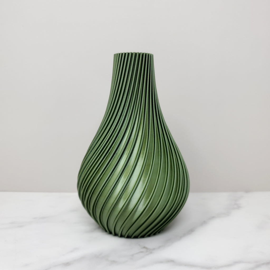 Medium Bulb Vase, Olive