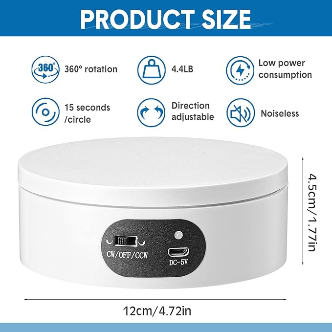 Rotating Display Base for Vase or Planter