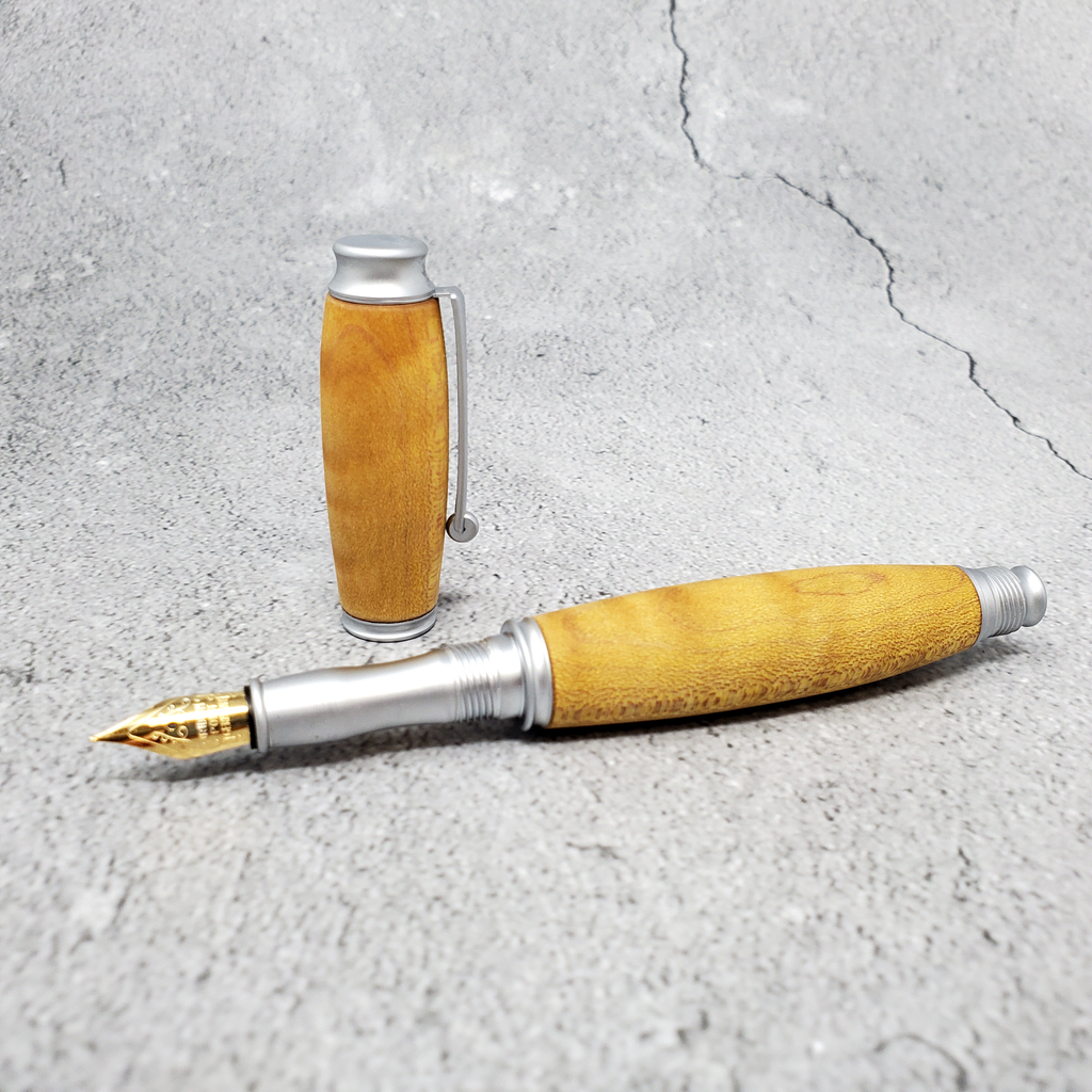 Virage Fountain Pen - Yellow Stabilized Maple