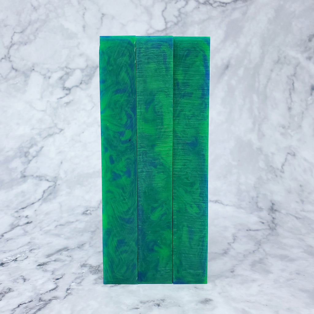 Pen Blank - Flourescent Green and Blue
