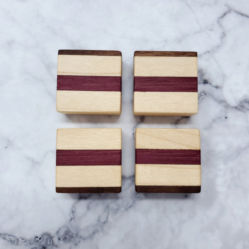 Magnet - Multi Wood Set of 4