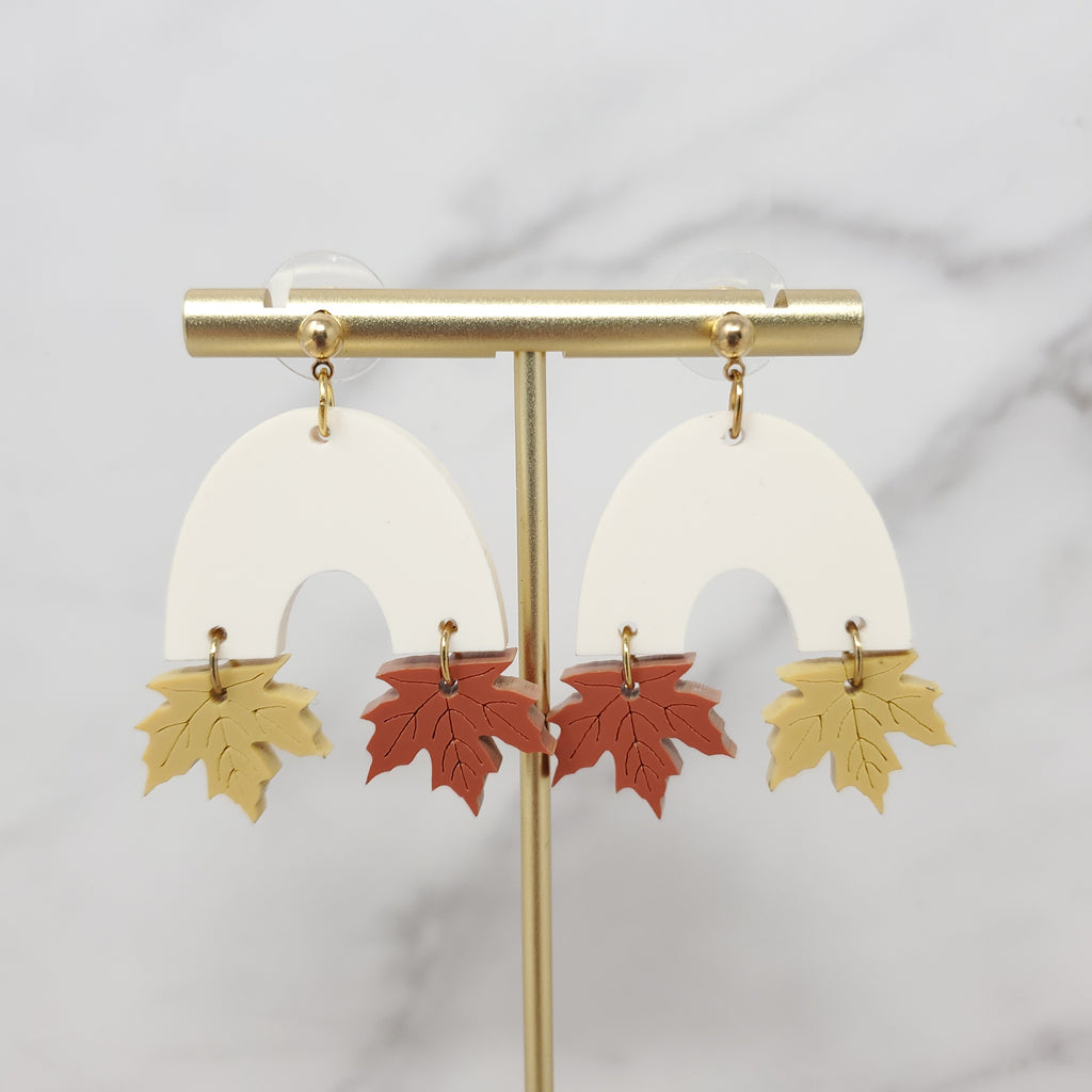 Autumn Leaf Arch Earrings