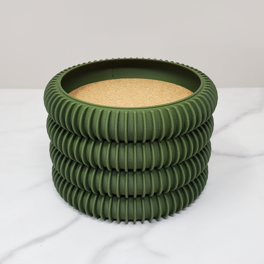 Stackable Coaster - Olive Green – Boyd's Custom Fabrication