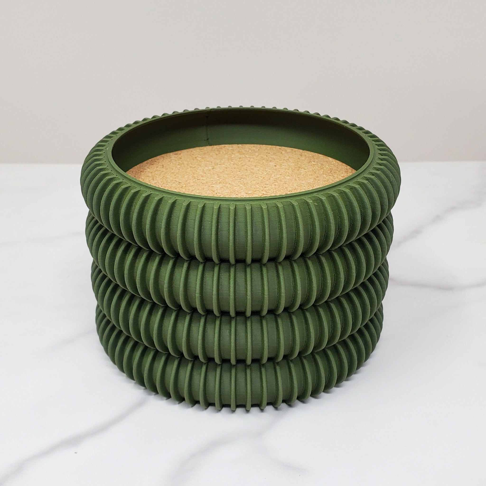 Stackable Coaster - Olive Green – Boyd's Custom Fabrication