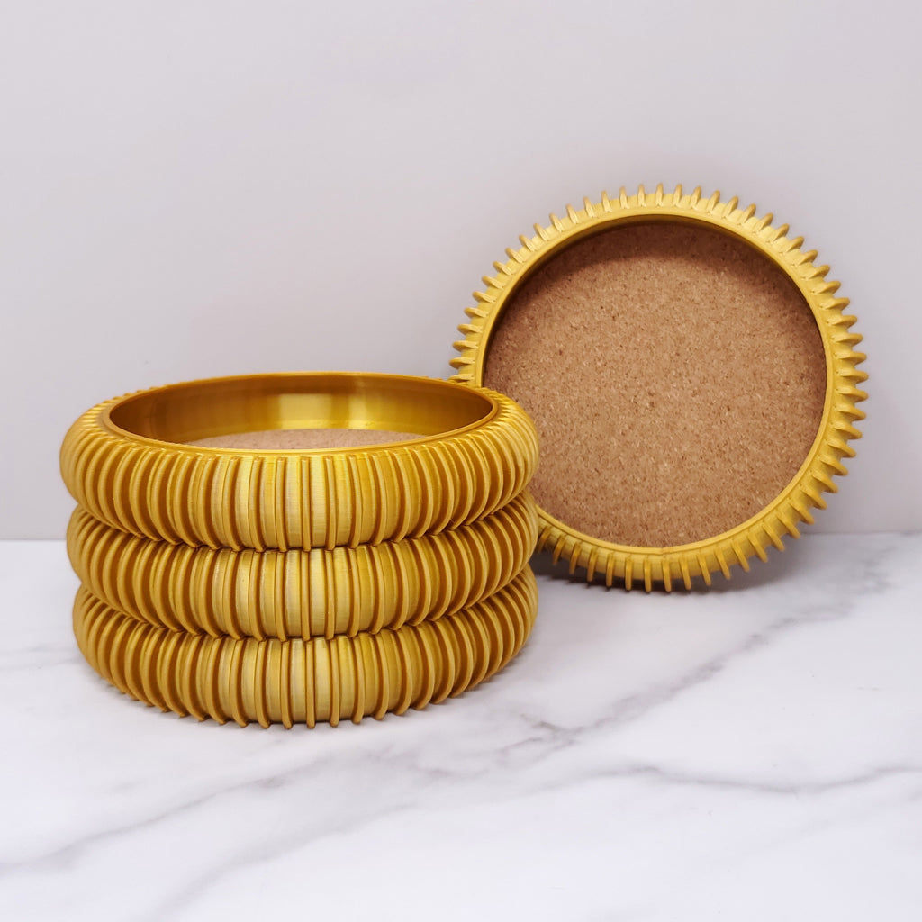 Stackable Coasters - Gold