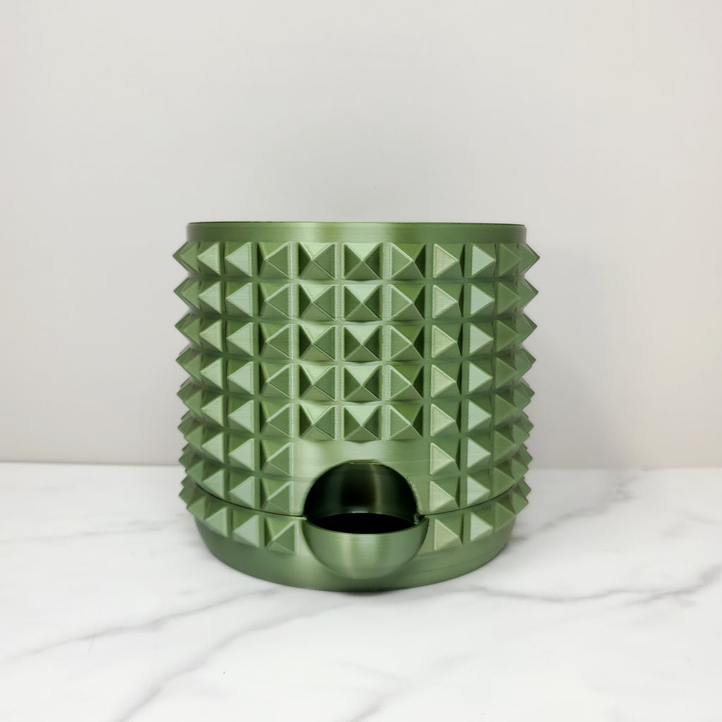 5" Self-Watering Planter, Olive Green