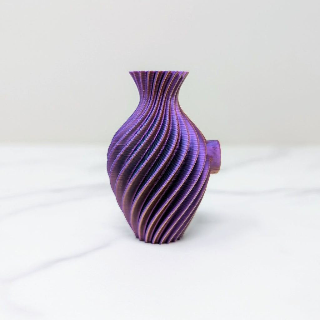 Vase Magnet - Spiral, Dusk to Dawn