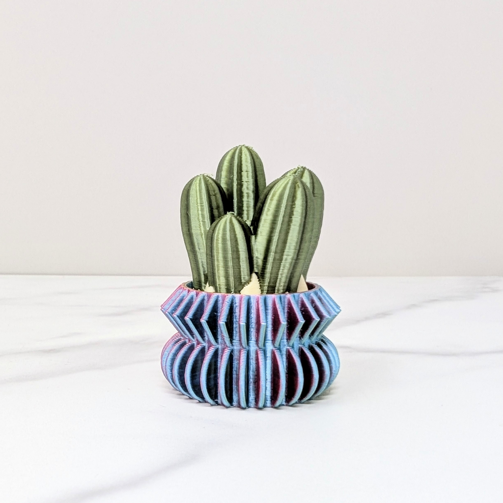 Cactus Clicker - Cluster Cactus, Pastel Rainbow