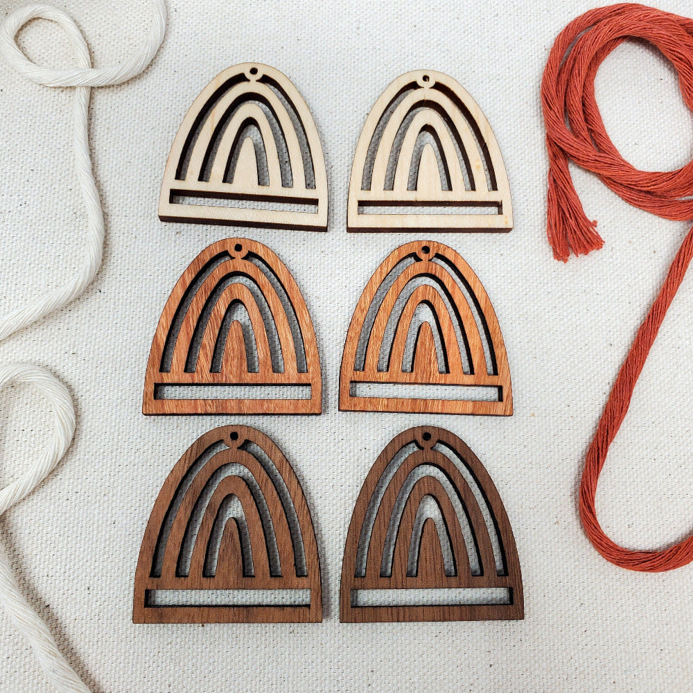 Round Rainbow Macrame Earring Blanks – Boyd's Custom Fabrication