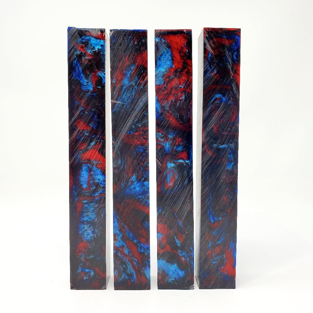 Pen Blank - Red and Blue
