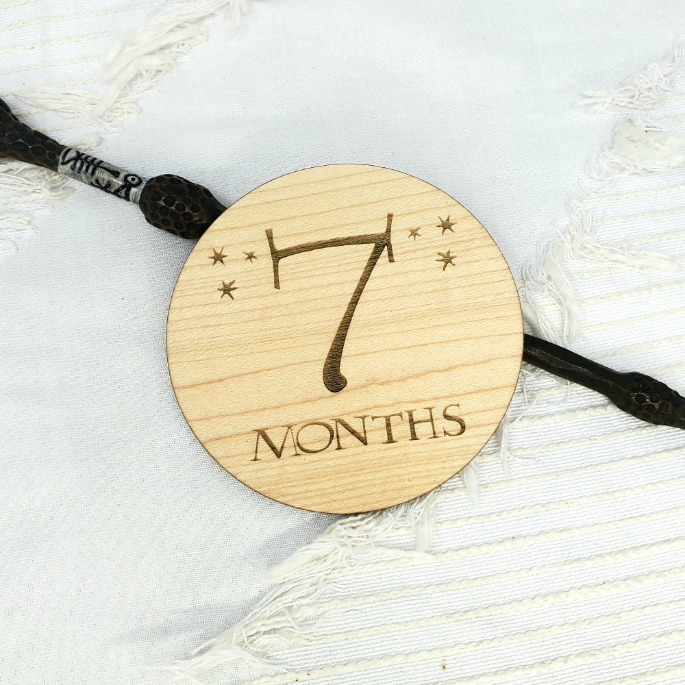 Wizard Baby Monthly Milestone Markers