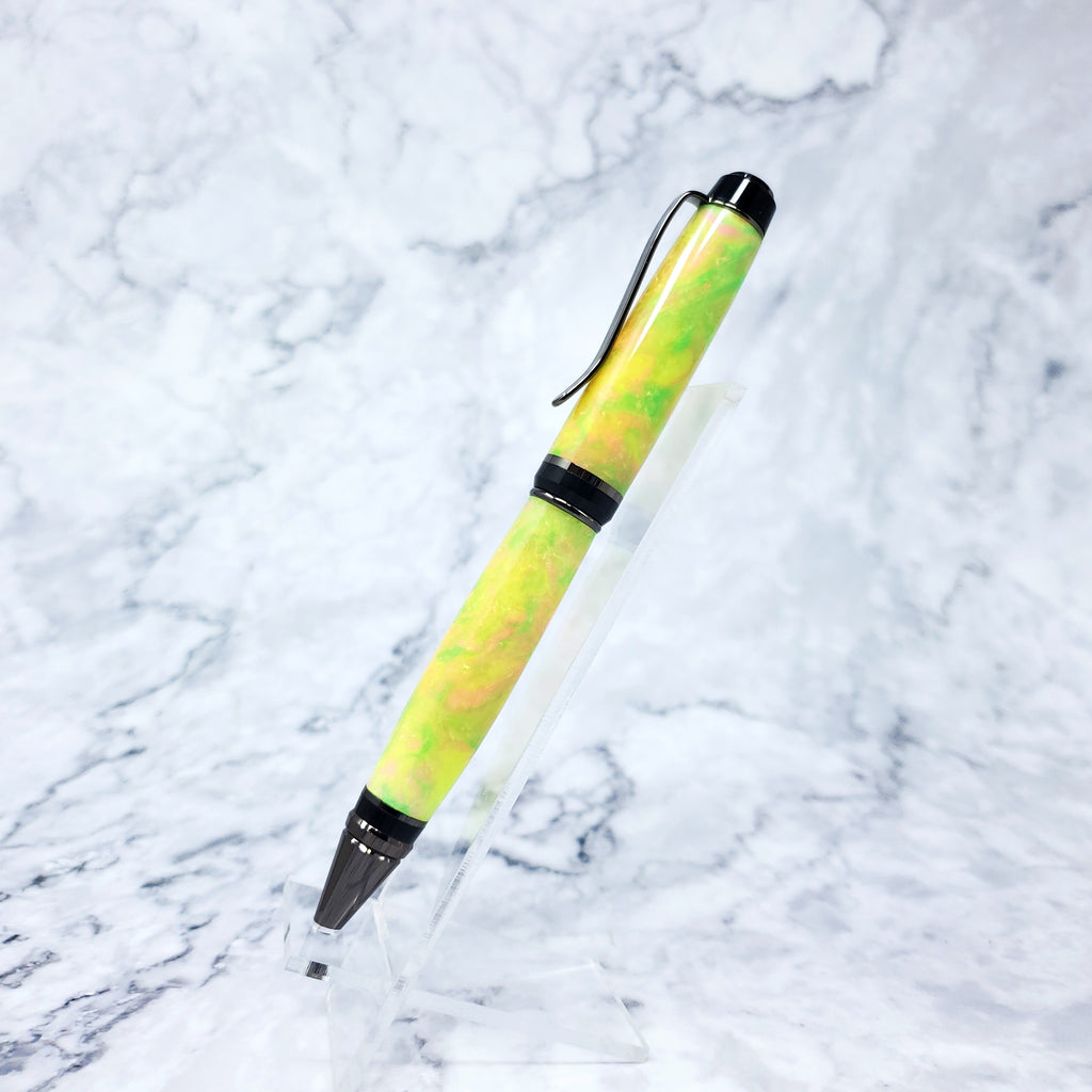 Cigar Pen - Yellow Fluorescent Resin