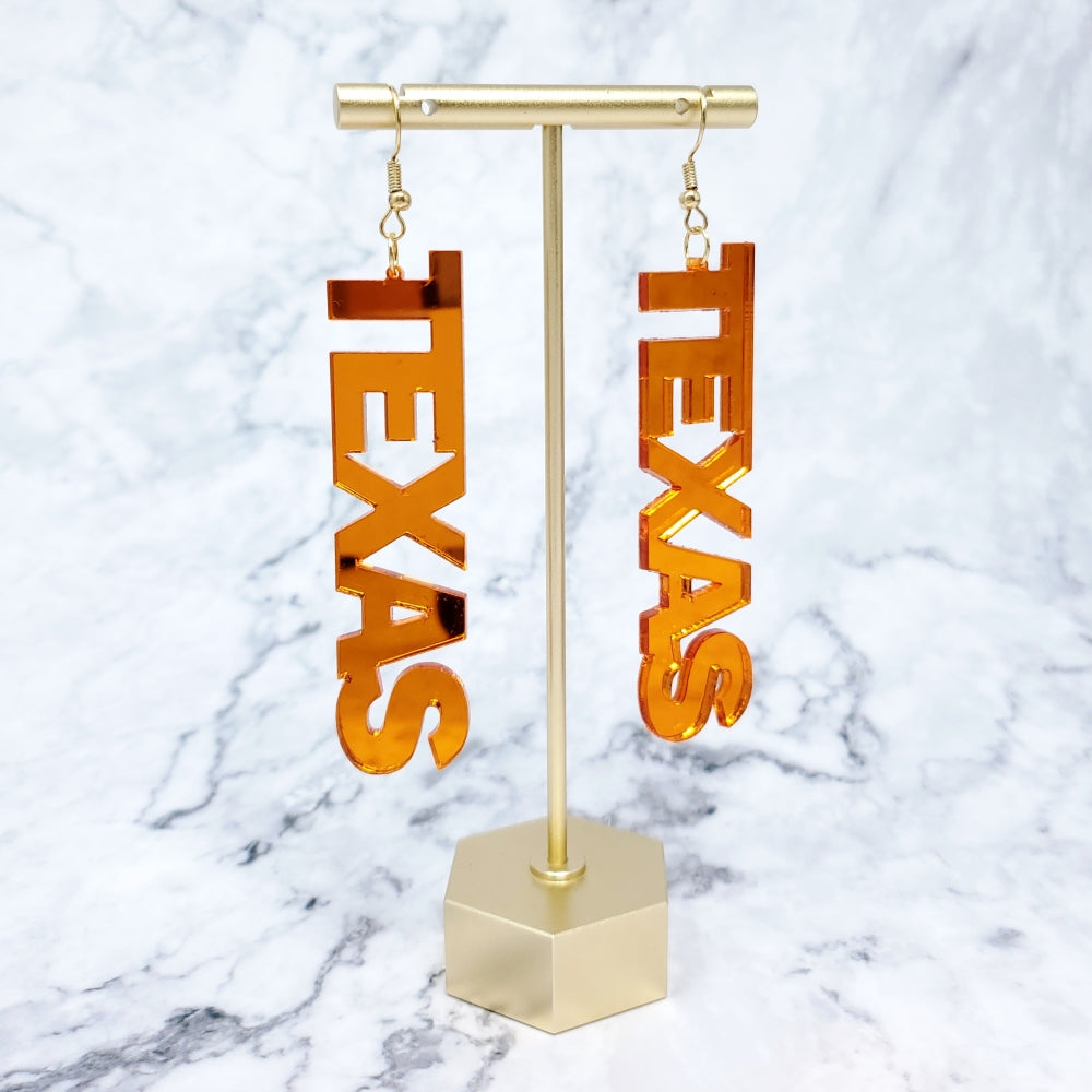 Texas Fight Earrings - Large